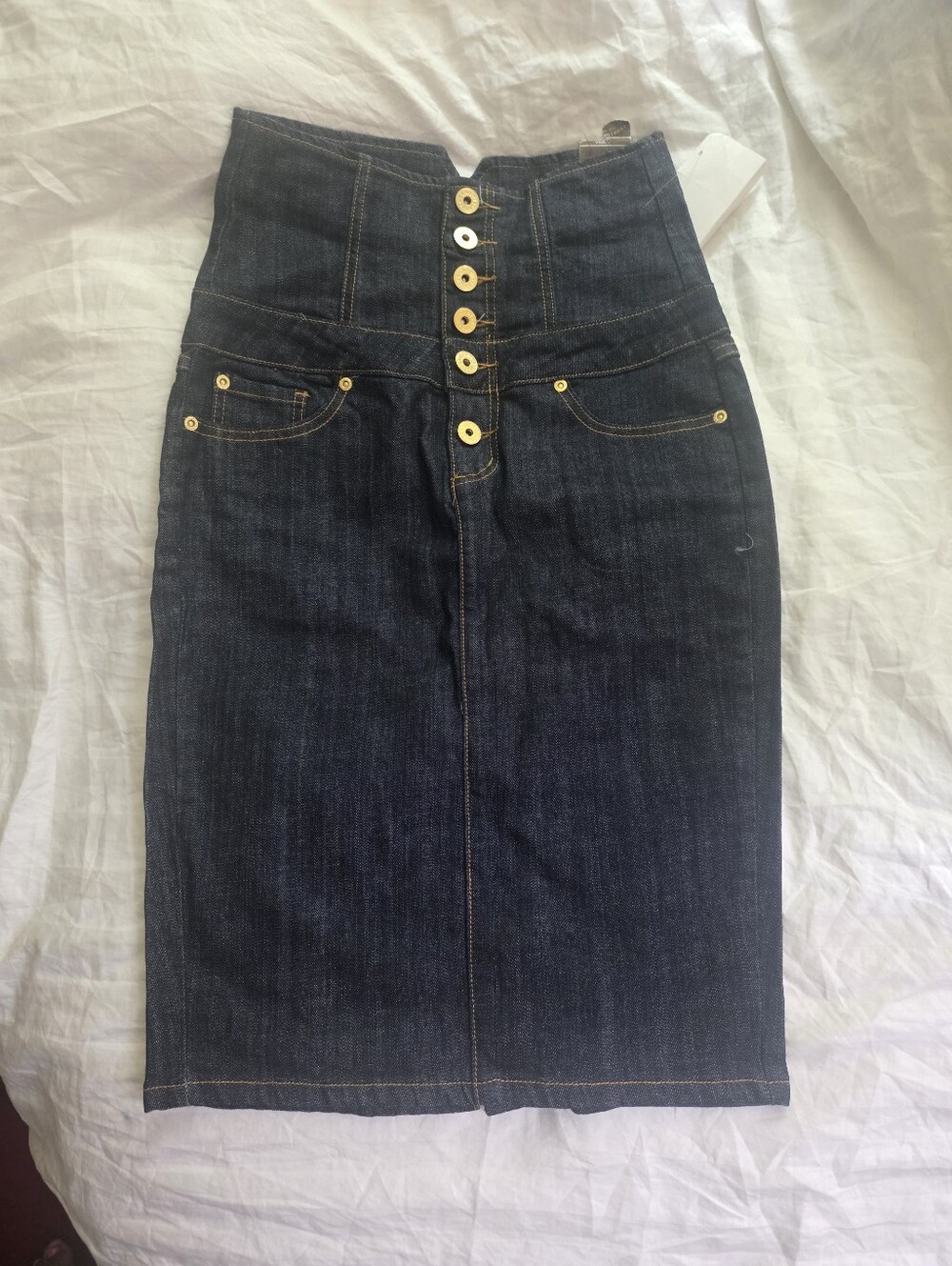 Vintage Zanadi High Waist Denim Skirt Sz 9 Blue  Zanadi Jeans Nwt